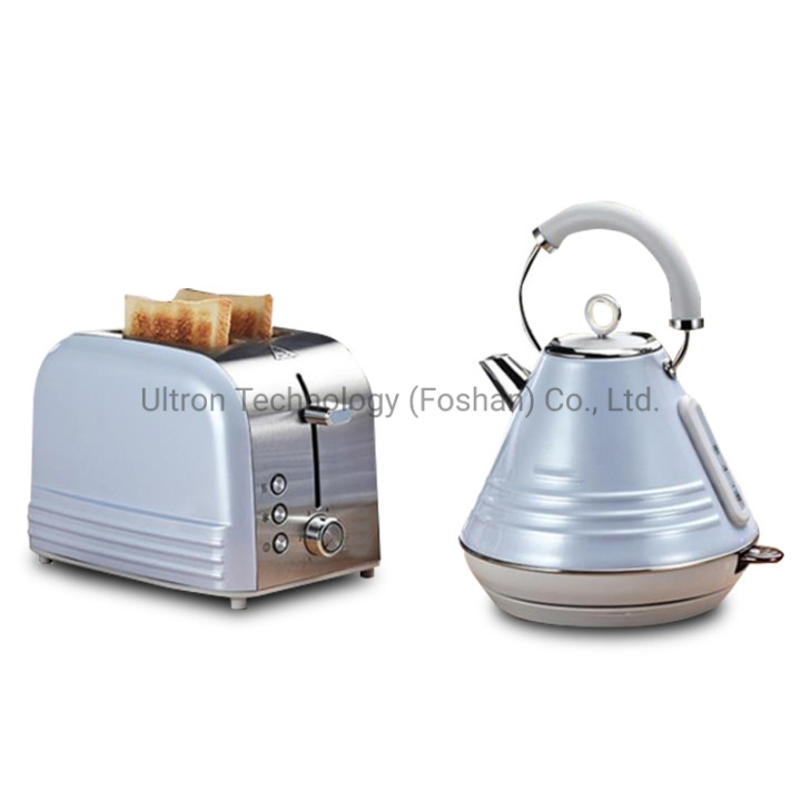 Toaster and Kettle Set with Stainless Steel Housing New Design Toaster and Kettle Europe Design