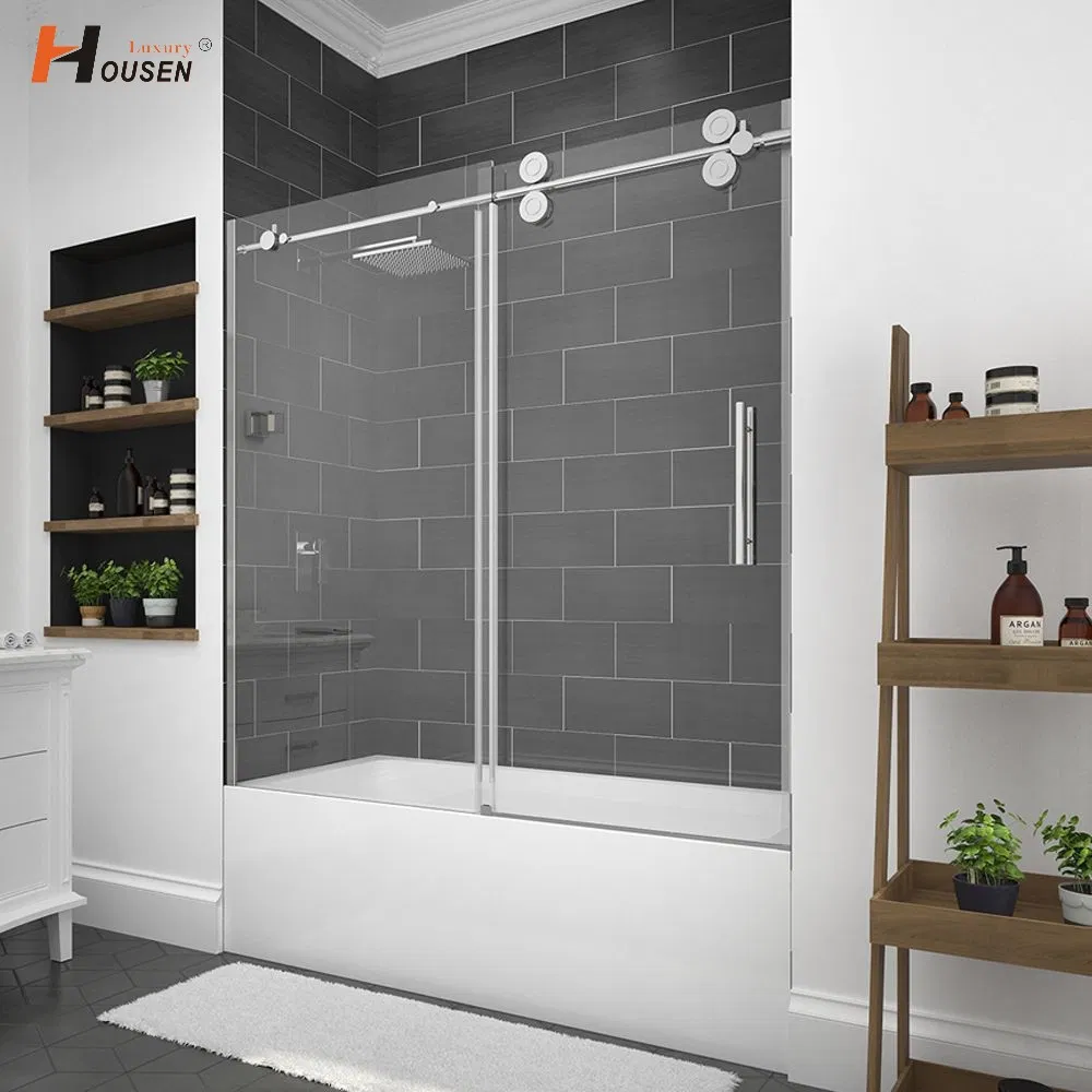 Customized Glass Walk in Shower Door Glass Sliding Shower Room Enclosure