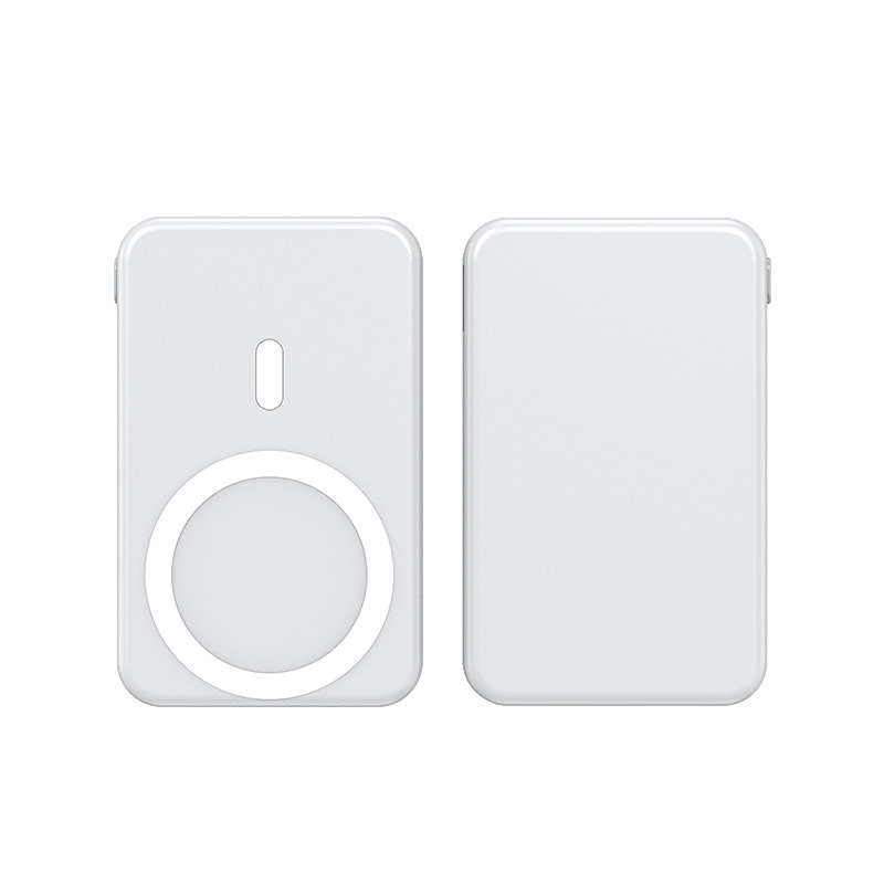 15W Magnetic-Absorbing Charging Wireless Two-Way Magsafe Phone Power Bank 5000mAh