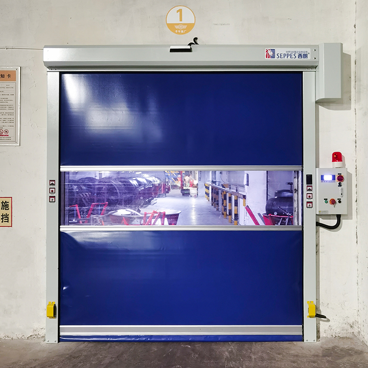 Energy Savings Interlock System PVC High Speed Fast Garage Door