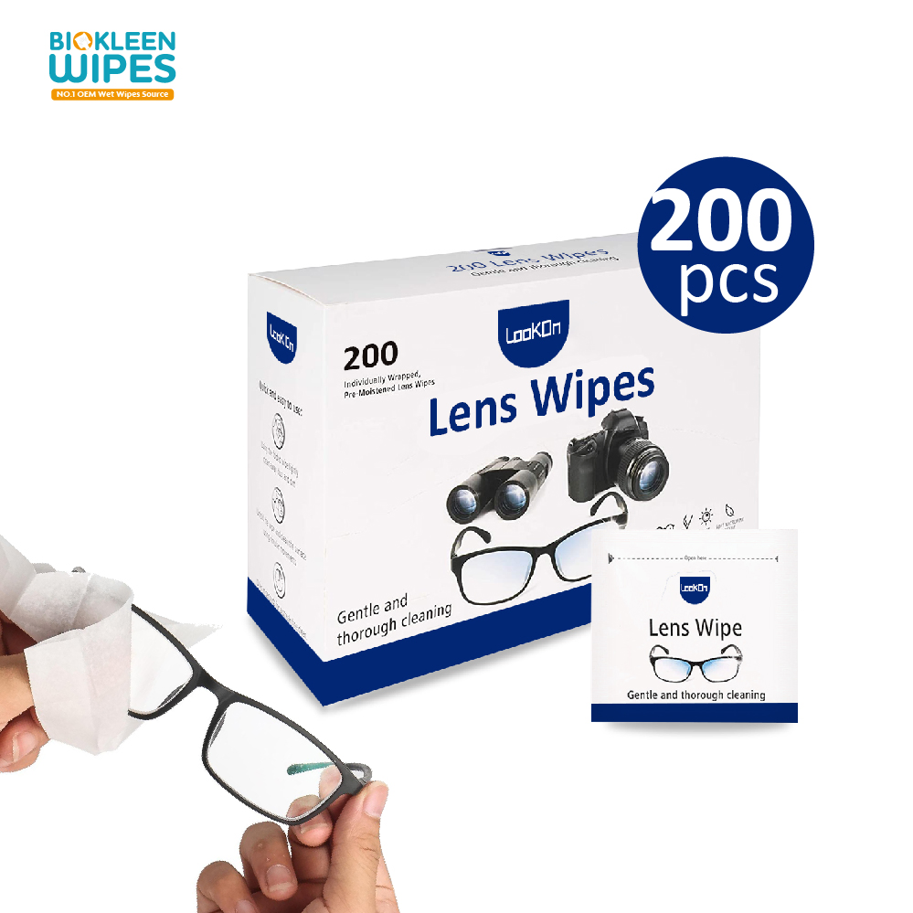 Disposable Lens Anti Fog Wipes for Glasses Anti-Fog Glasses Wet Wipe for Goggles Eyeglass