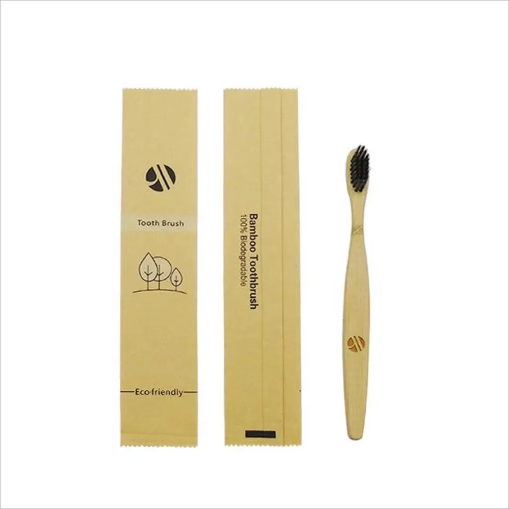 OEM Eco-Friendly Nylon Soft Bristle Bamboo Toothbrush Biodegradable