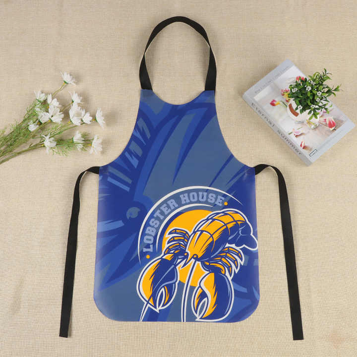 Customized Printed Logo Non-Woven Apron for Kitchen Food Processing