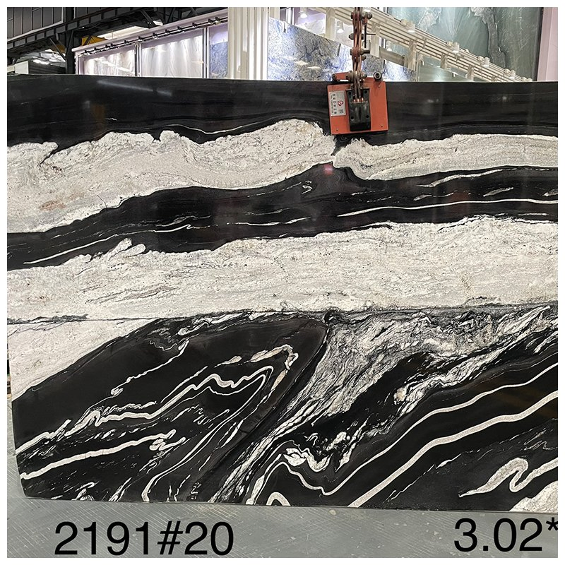 Brazilian Luxury White and Black Horse Copacabana Quartzite for Countertops