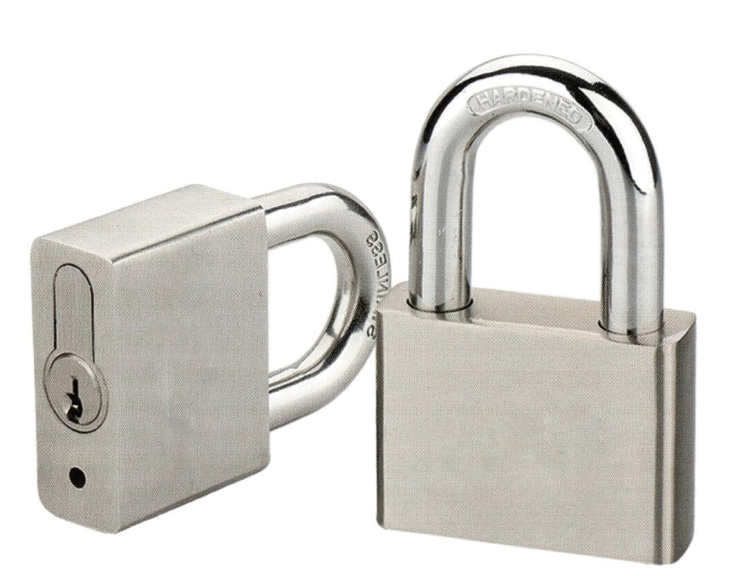High Security Square Brass Padlock with Interchangeable Cylinder (217)