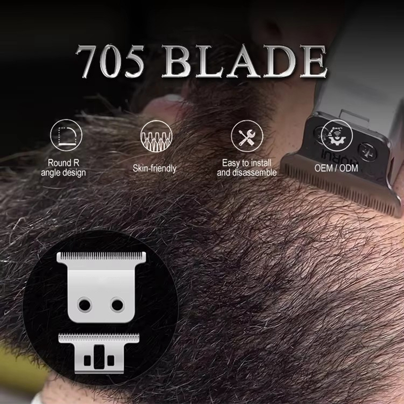 Factory Wholesale Professional Electric Bald Hair Trimmer for Men T-Blades Beard Grooming