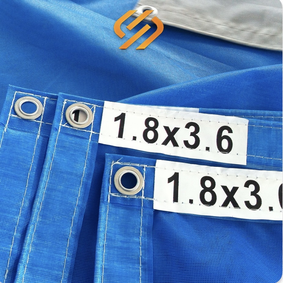 250d /24X24 130g Fire Retardant PVC Mesh Sheet for Construction Scaffolding Safety Net 1.8X3.6m