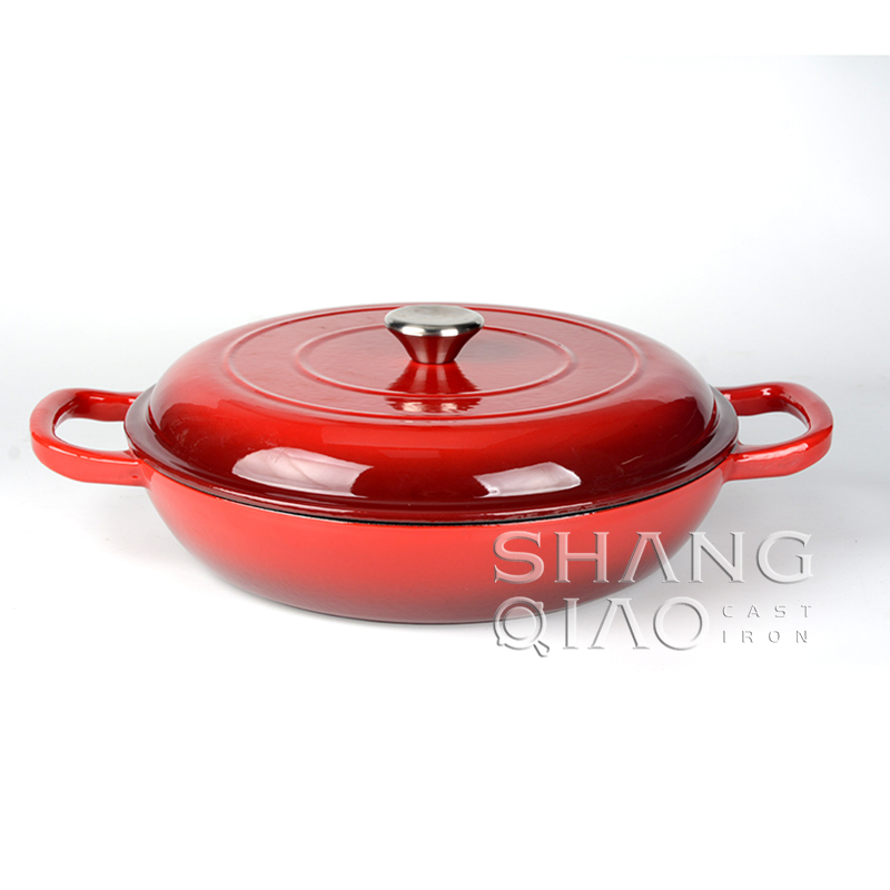 Чугунная жаровня-казан с крышкой