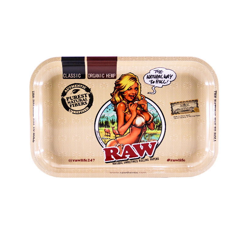 280*180mm Tinplate Rolling Tray Raw Medium/Large Smoke Tray Smoking Accessories