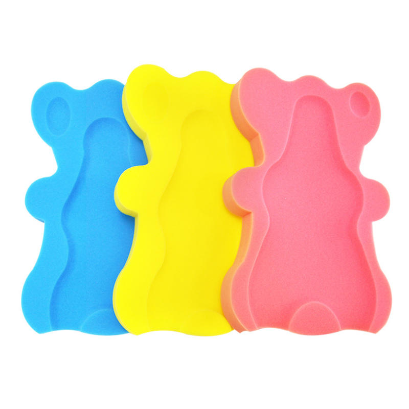 3 Colors Baby Bath Holder Non-Slip Bed Infant Shower Sponge