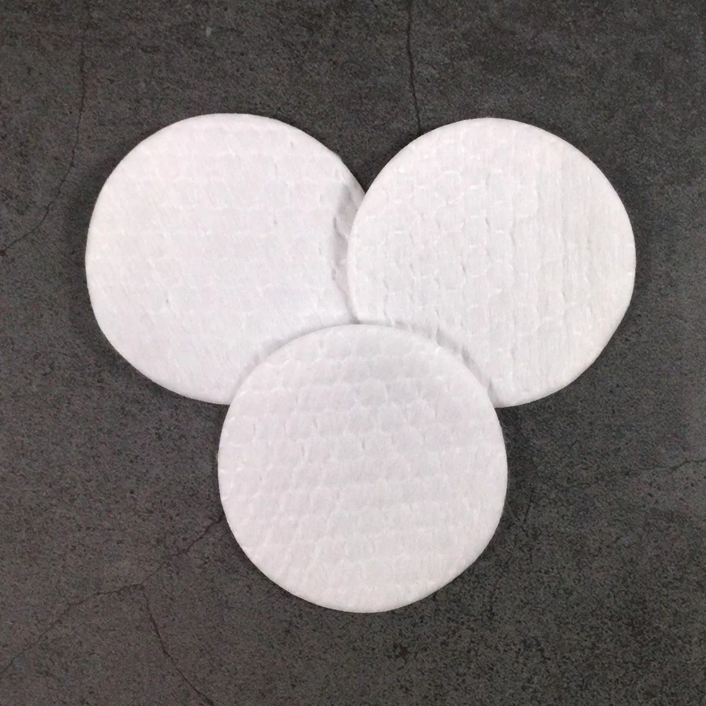 Face Makeup Remove Circular Organic Cotton Pad Custom Round Facial Skin Care Pads Cosmetic Tool