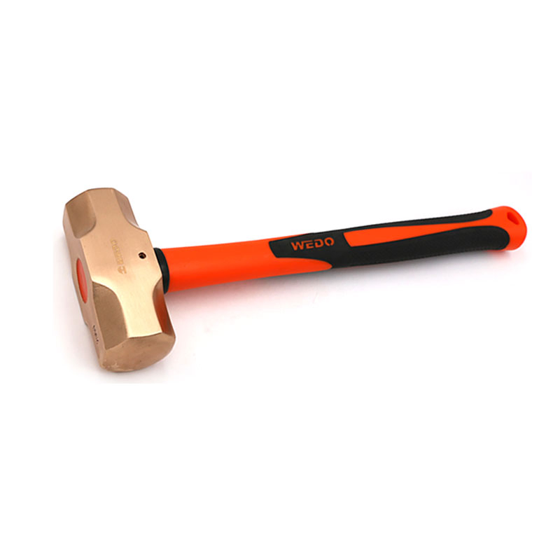 WEDO Hammer Non-Sparking Hammer Beryllium Copper Sledge Hammer Fiberglass Handle