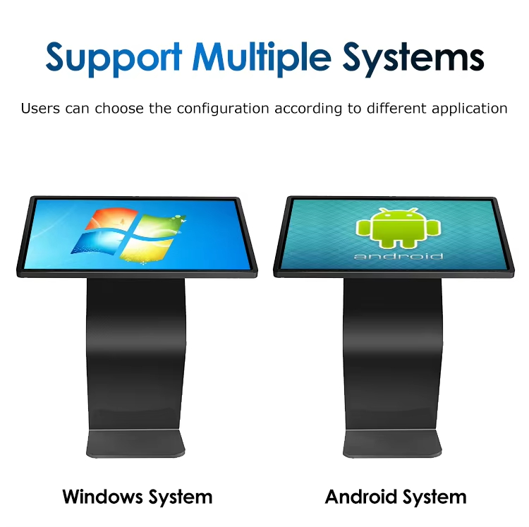 All in One Display Advertising Player Interactive Inquiry Self Service Information Kiosk Touch Horizontal Query Machine