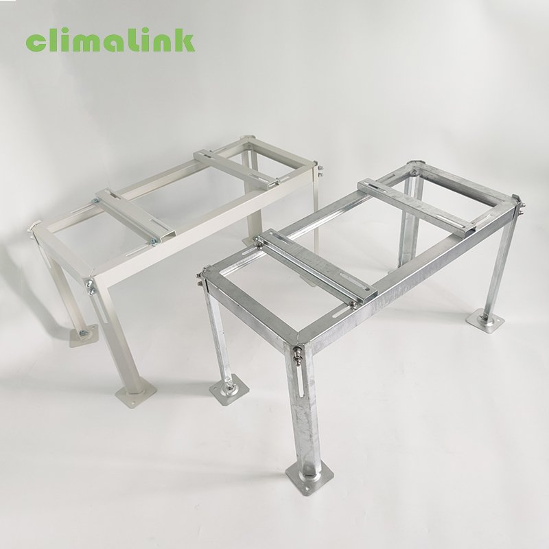 Galvanized AC Mounting Bracket Metal Floor Standing Air Conditioner Outdoor Bracket