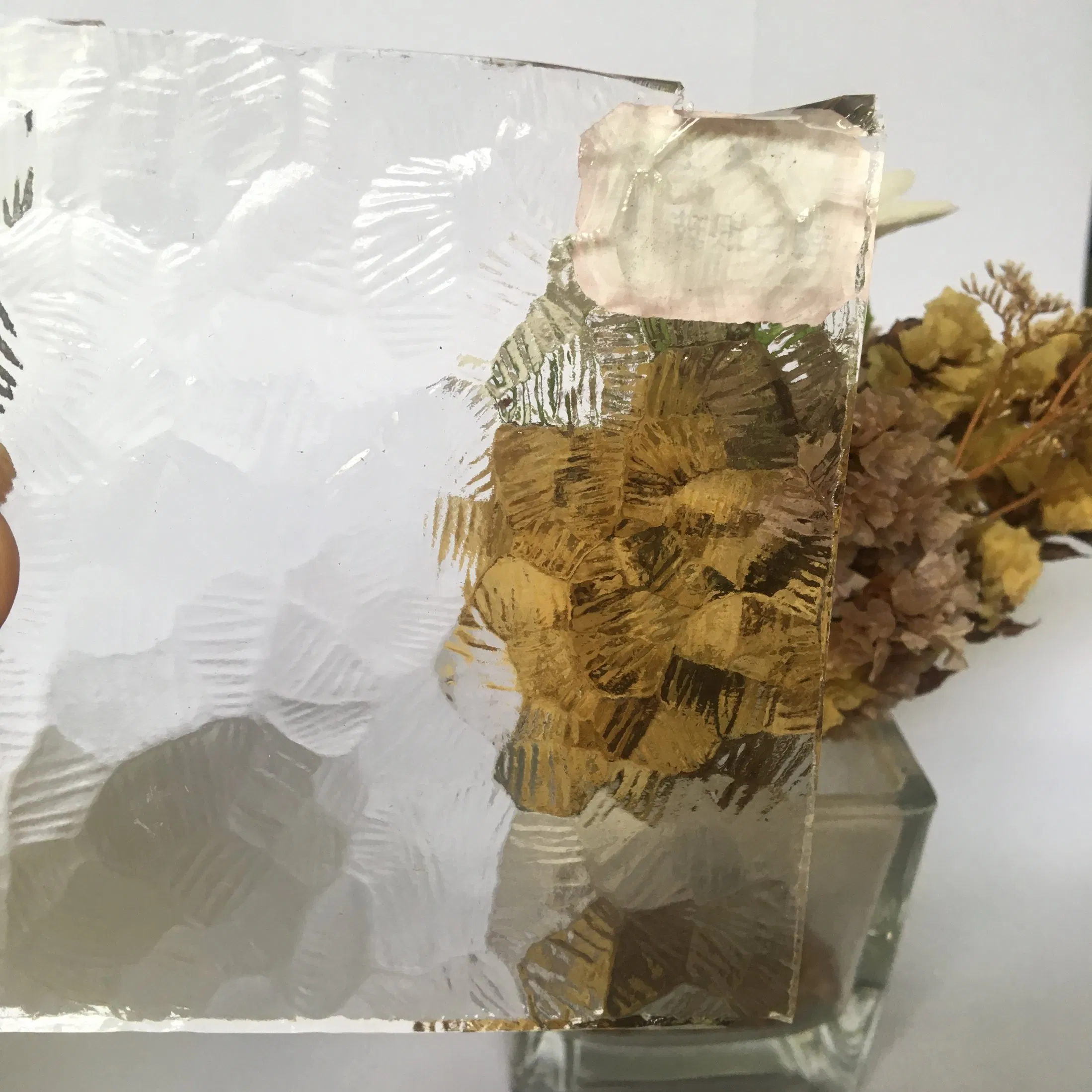 3mm-8mm Clear Figured Architectural Floral Kasumi Pattern Glass