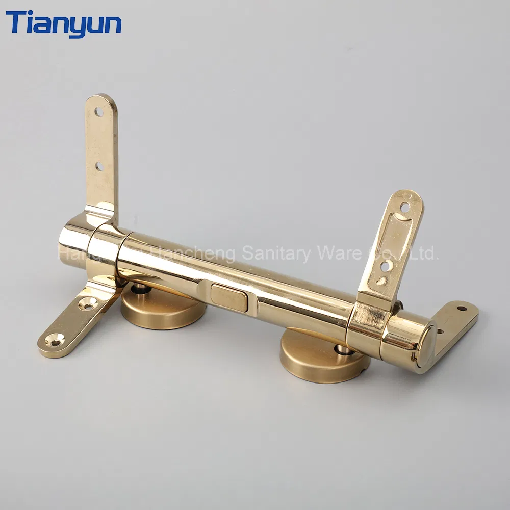Premium One-Button Quick Release MDF Toilet Cover Plate Metal Damper