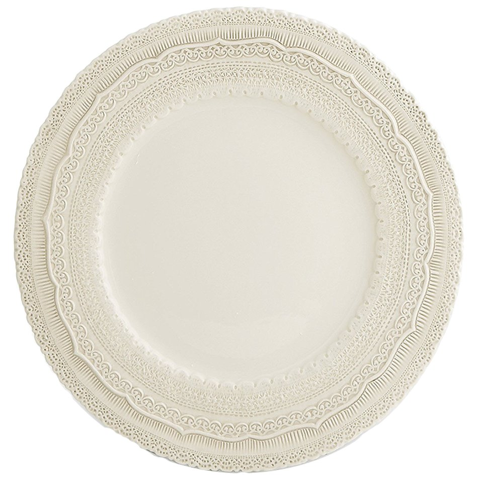 Fine Pottery Charger Lace Plate Wedding Rentals Good Products