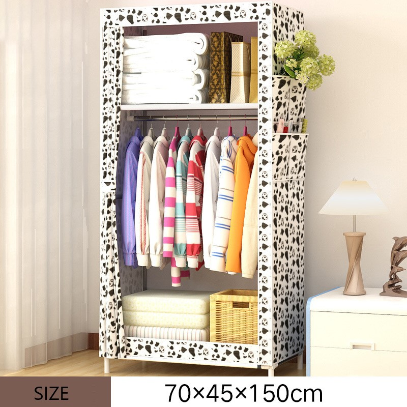 Rental Room Furniture Household Fabric Folding Cloth Ward Storage Assembly King Size Reinforcement Combination Simple Wardrobe