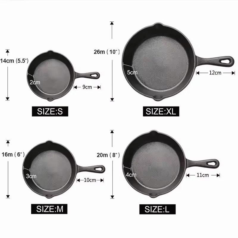 Чугунная сковорода Cookwin 26 см, антипригарная