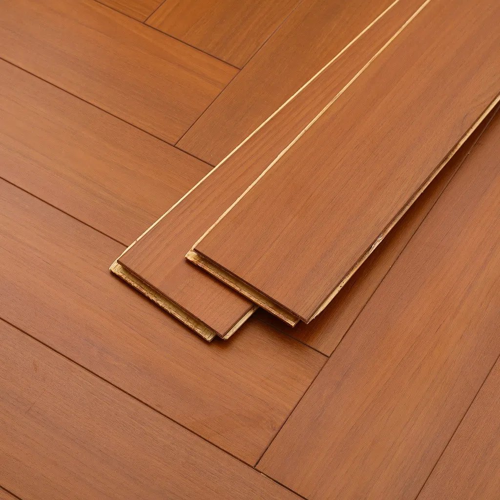 Customized Multi-Layer Solid Wood Flooring, Oak Herringbone Parquet Flooring