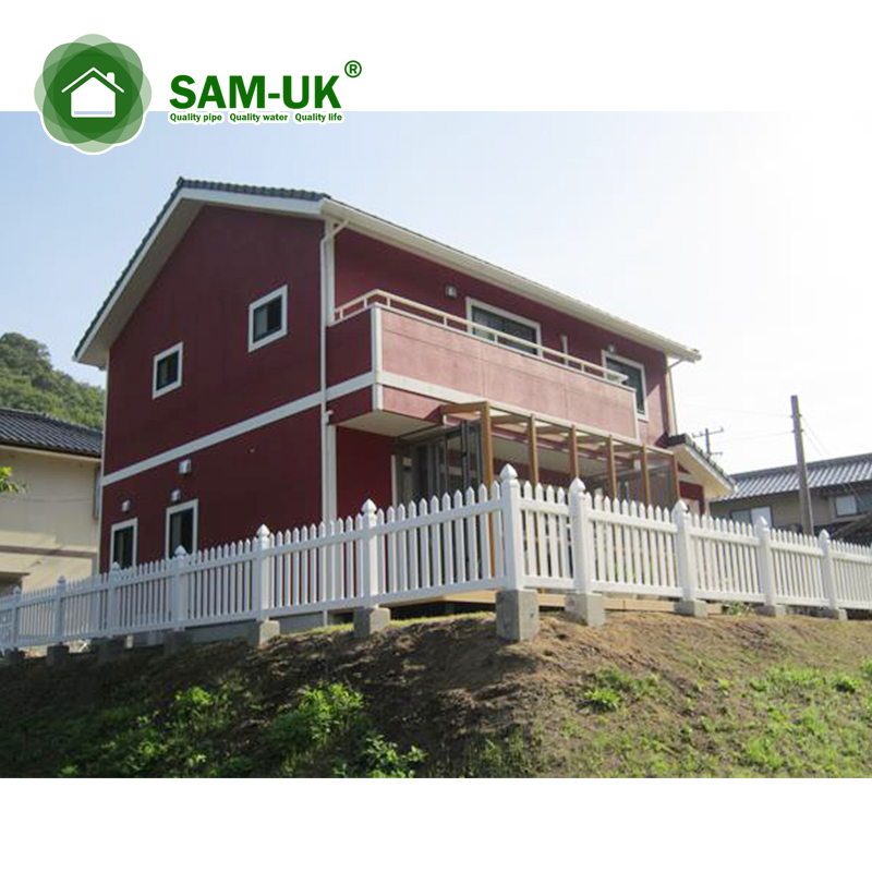 4' X 8' Modern Capped Vinyl Picket Fence