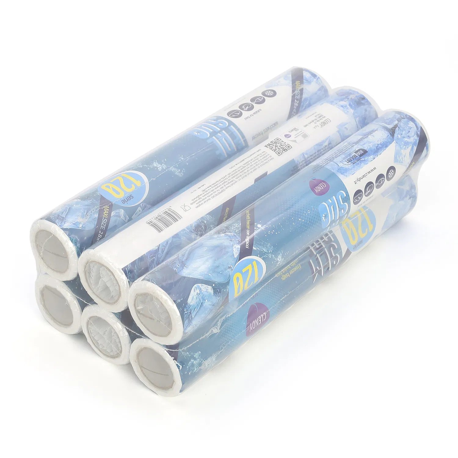 Supermarket Fresh Vegetable Clear Plastic Roll HDPE Produce Bags in Rolls
