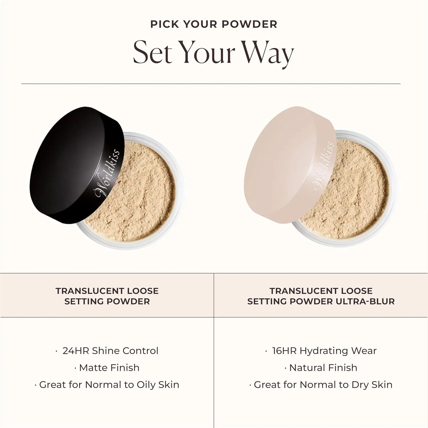 Translucent Loose Powder, 24-Hour Shine Control, Enriched with Vitamins C + E