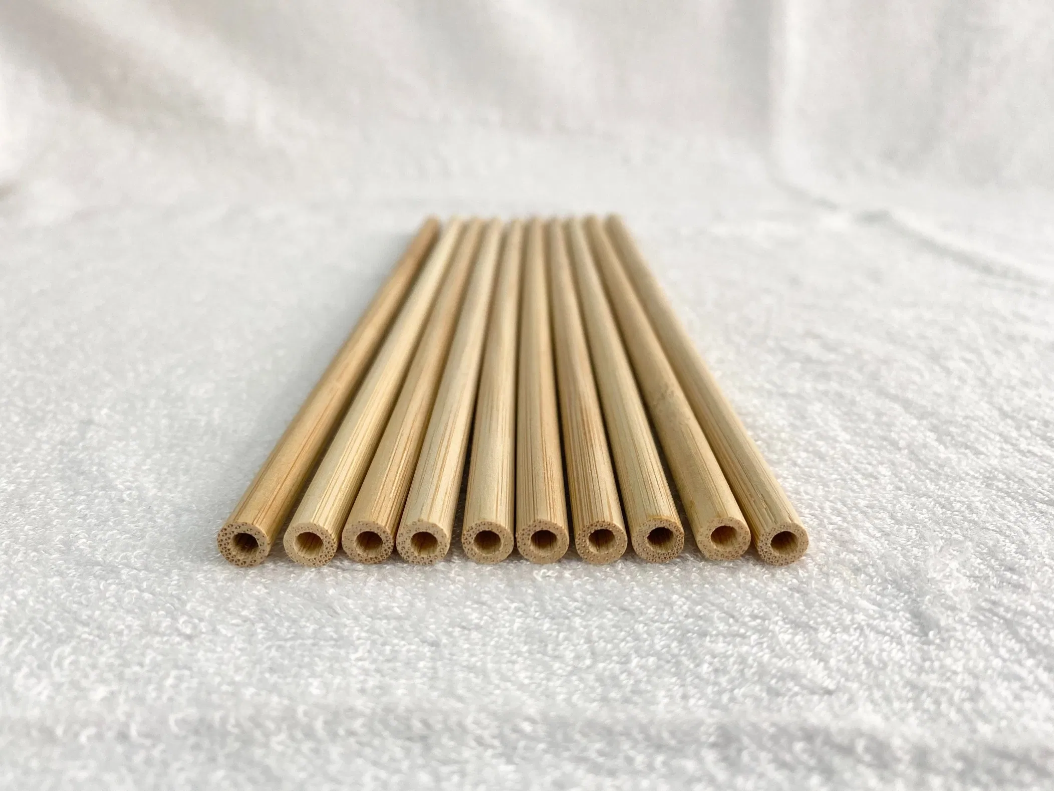 High Quality Biodegradable Bamboo Drinking Straws in Bulk Label Logo Factory Direct