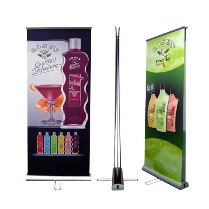Roll up for Indoor-Outdoor Scroll Banner Stand Single Printing Banner