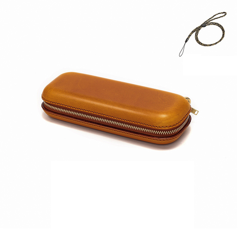Ea341 High Quality Customized Unique Spectacle Bag Leather Portable Sunglasses Cases Custom Logo for Eyeglasses Hard Shell Zipper Eye Glasses Case