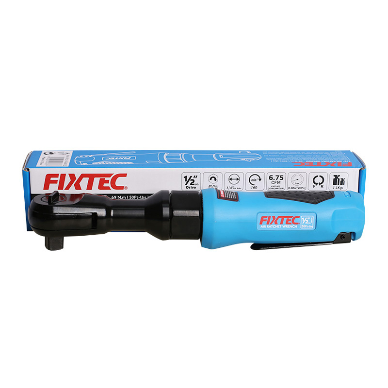 Fixtec Industrial Heavy Duty Pueumatic 1/2" Air Ratchet Wrench Mini Air Torque Spanner