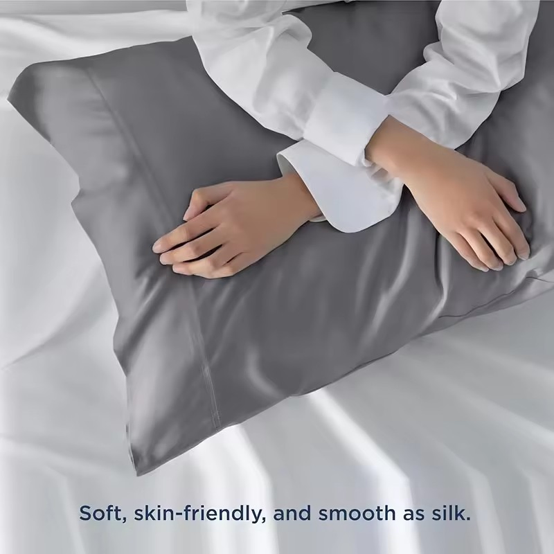 New Kids Skin-Friendly Bamboo Viscose Fitted Crib Sheet with Pillowcase Set