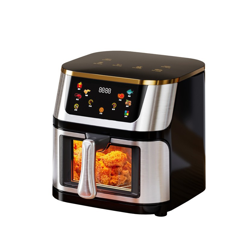 Family Size Digital Air Fryer Oven LED Touch Screen 8 Preset Menu Dishwasher Safe Basket