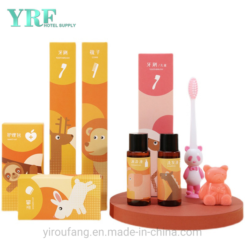 Cartoon Child Hotel Amenities Disposable Bathroom Toothbrush for Gift Set