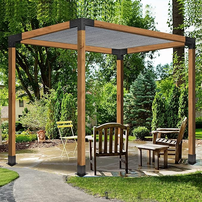 DIY Elevated Wood Stand for 4X4 (Actual: 3.5X3.5 Inch) Lumber Pergola Gazebo