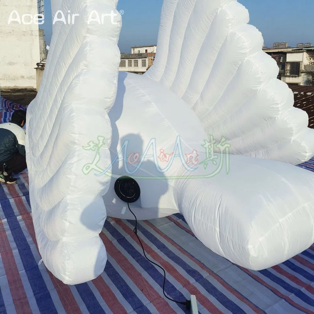 4ml Giant Beautiful Inflatable White Swan with Air Blower for Event Decoration Advertising