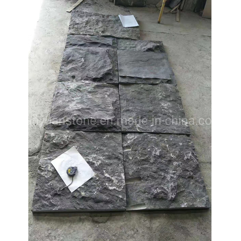 Exterior Spllit Face Bluestone Wall Stone, Blue Limestone Wall Strip Tile