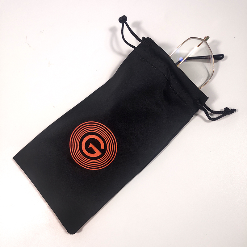 Top Quality Portable Design Your Custom Logo Silk Screen Printing Multi Color Microfiber Women Glasses Customised Sunglasses Bag Pouch