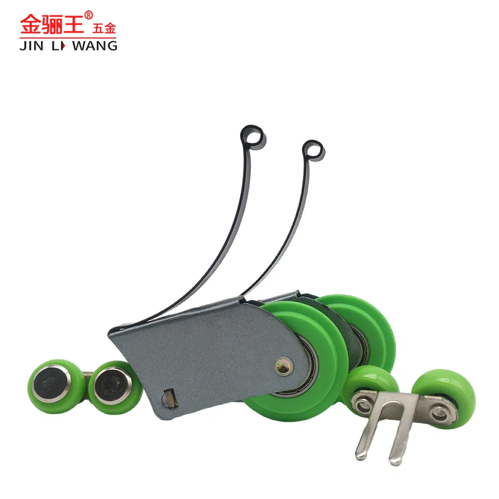 Wholesale Furniture Hardware Fittings Plastic Nylon Pulley Slide Wardrobe Closet Cabinet Door Roller