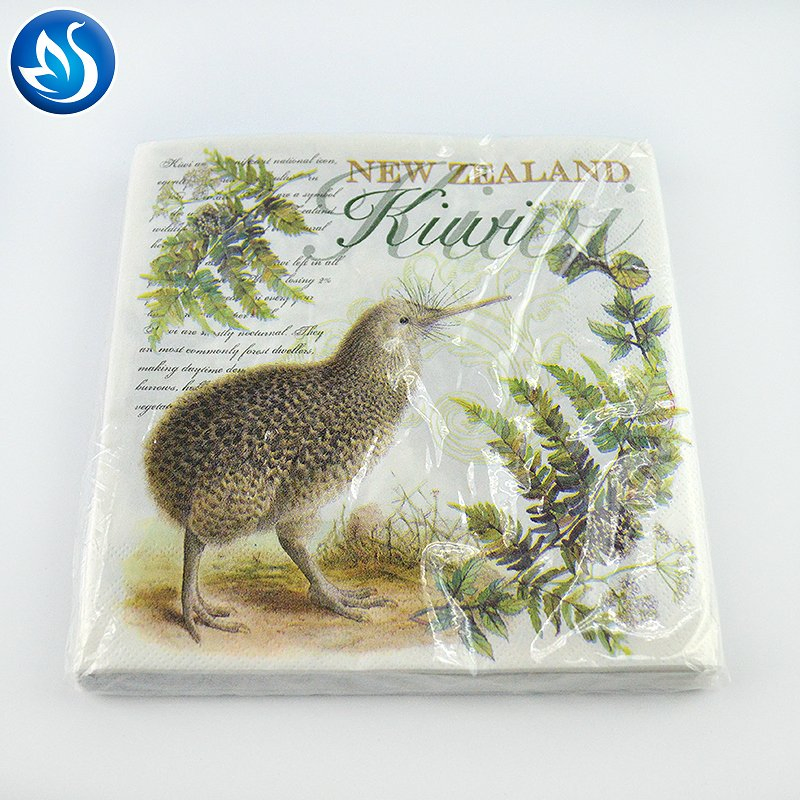 Fancy Custom Printed Recycled Paper Napkins Tissue for Restaurants Logo Print