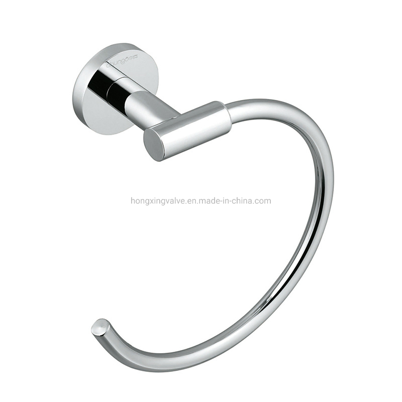 Настенное кольцо для полотенца, хром, золото