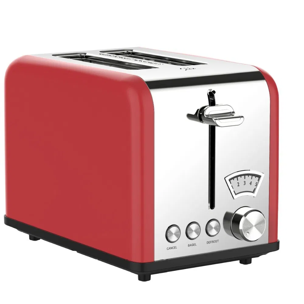 Stainless Steel Electric Smart 2 Slice Hamburger Bun Sandwich Bread Toaster