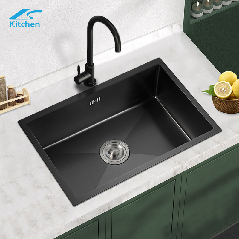 K-5944 Undermount Handmade Steel Sink Kitchen Wash Single Bowl Sink