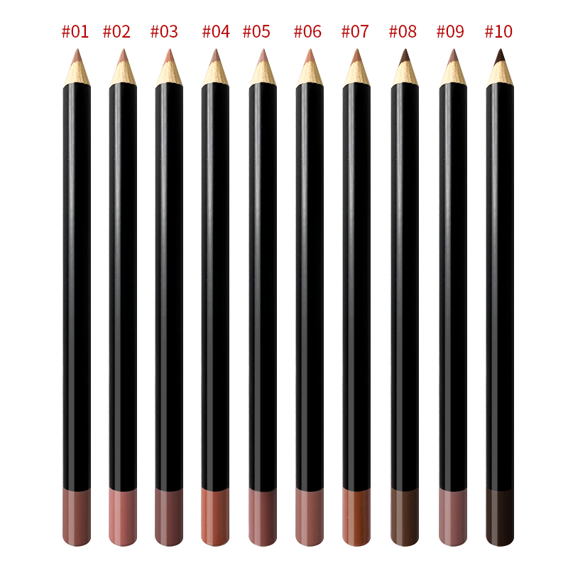 Vegan Natural Waterproof High Pigment Matte Finish Lipliner Pencil Lip Contour