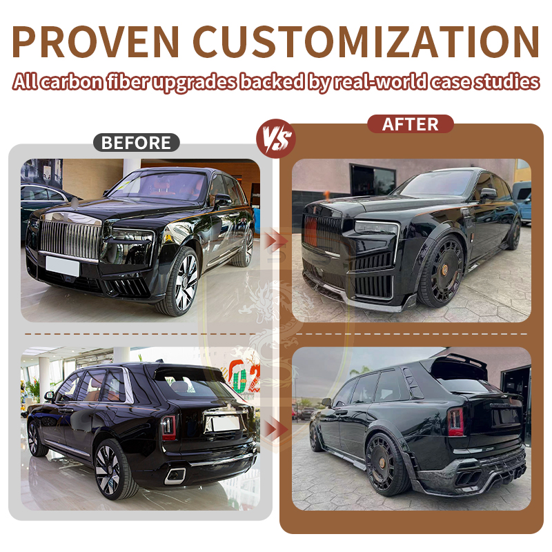 Upgrade Style Dry Carbon Fiber Body Kit for Rolls-Royce Cullinan