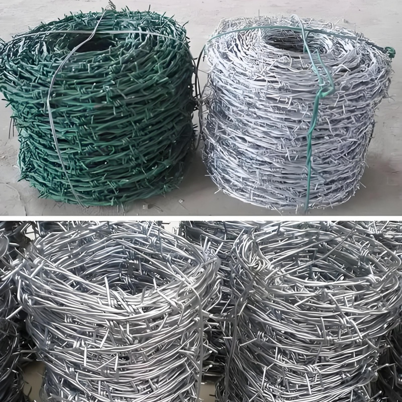 Durable Factory Galvanized Barbed Wire with Stainless Steel PVC Coating
