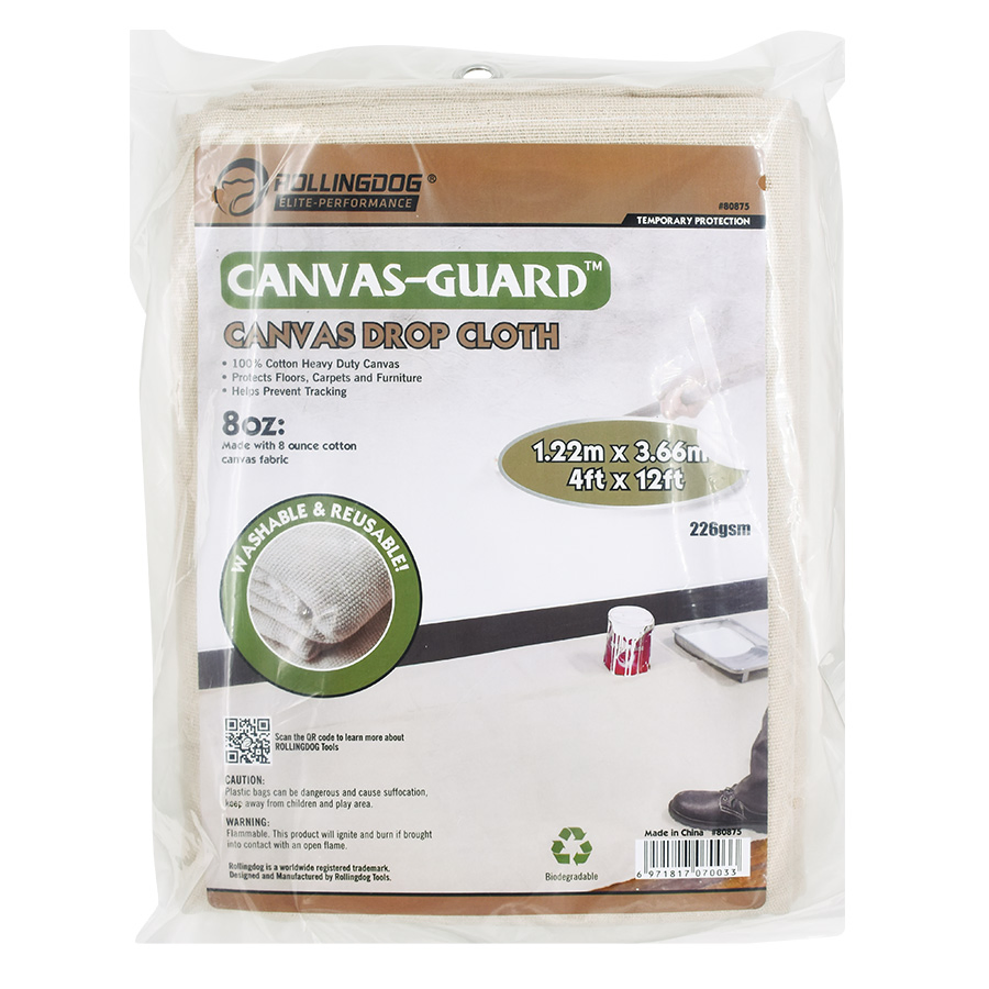 Rollingdog-PRO 80875 Canvas Drop Cloth 1.22m*3.66m