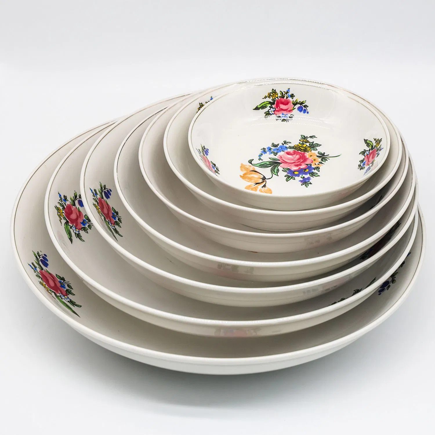 Rice Pasta Fuirt Plate Size 6"-12" Decal Porcelain Ceramic Tableware