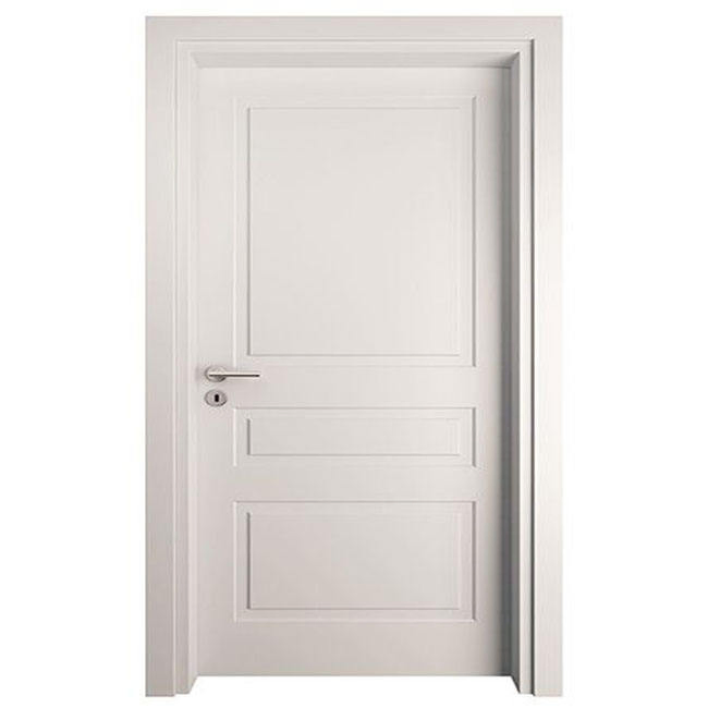 Solid White Prehung Finished WPC PVC Interior Wooddoor MDF Wood Interior Doors