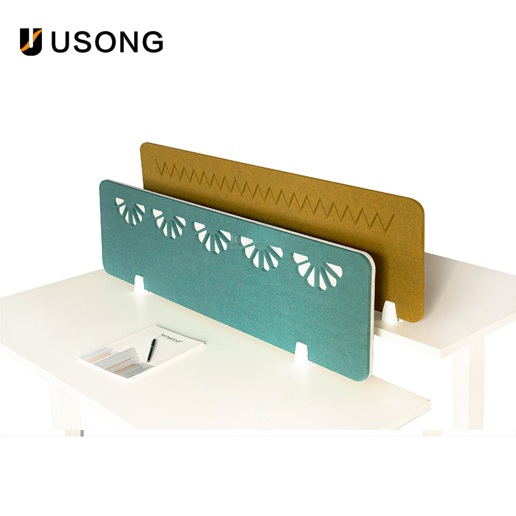 Lift Table Baffle Soundproof Baffle Screen 100% Polyester Fiber Office Partition